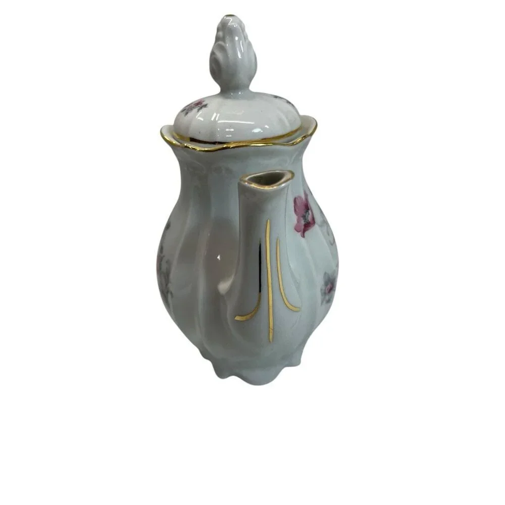 Antique Porcelain Teapot & Lid 8.4